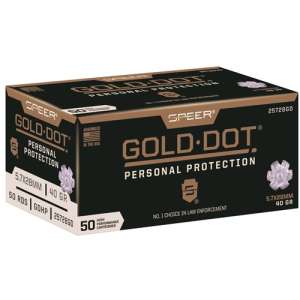 1000 Rounds Of Speer Gold Dot 5.7x28mm Ammo 40 Grain Jacketed Hollow Point