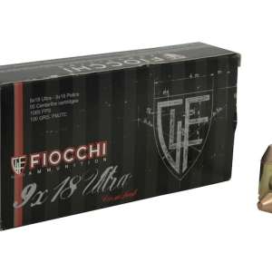 Fiocchi Ammunition 9x18mm Ultra 100 Grain Full Metal Jacket 500 round