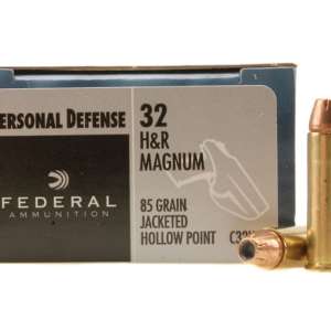 Federal Premium Personal Defense Ammunition 32 H&R Magnum 85 Grain Jacketed Hollow Point 500 rounds