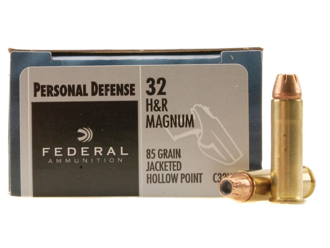 Federal Premium Personal Defense Ammunition 32 H&R Magnum 85 Grain Jacketed Hollow Point 500 rounds
