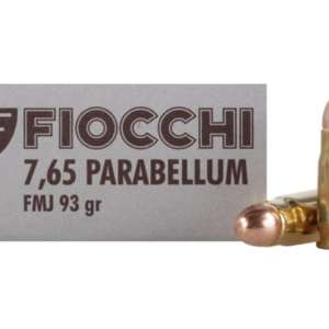 Fiocchi Ammunition 30 Luger 93 Grain Full Metal Jacket 500 round