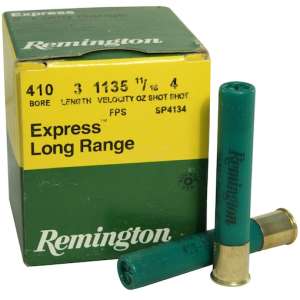 Remington Express Long Range Ammunition 410 Bore 3" 11/16 oz #4 Shot 500 round