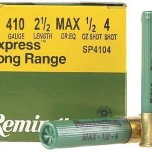 Remington Express Long Range Ammunition 410 Bore 2-1/2" 1/2 oz #4 Shot 500 rounds