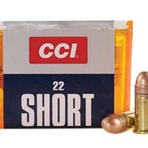 CCI Ammunition 22 Short 29 Grain Copper Plated Lead Round Nose