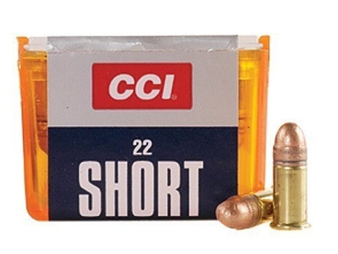 CCI Ammunition 22 Short 29 Grain Copper Plated Lead Round Nose