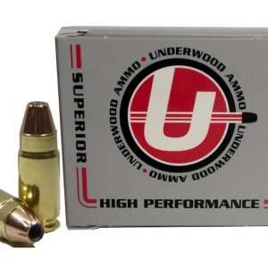 Underwood Ammunition 9x25mm Dillon 124 Grain Hornady XTP Jacketed Hollow Point 500 round