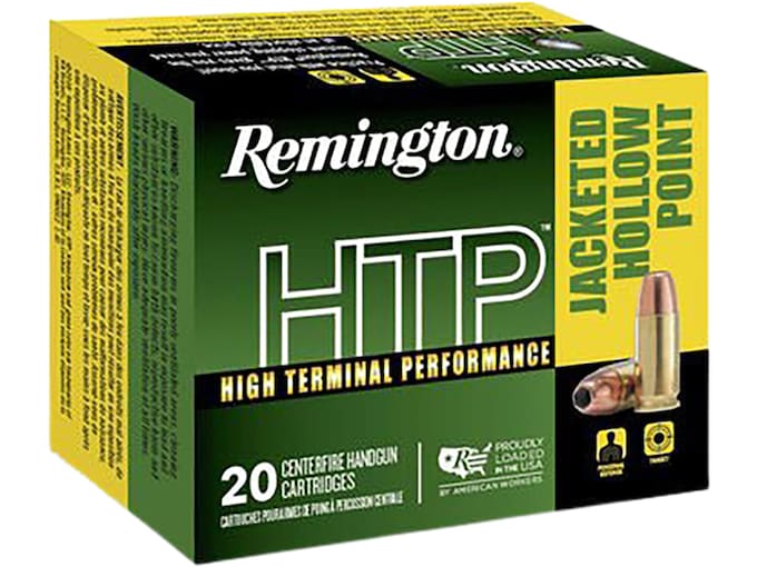 Remington High Terminal Performance (HTP) Ammunition 30 Super Carry 100 Grain Jacketed Hollow Point 500 round
