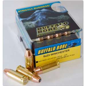 Buffalo Bore Ammunition 9x23mm Winchester 147 Grain Jacketed Hollow Point 500 round