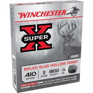 Winchester Super-X Ammunition 410 Bore 3" 1/4 oz Rifled Slug 500 rounds