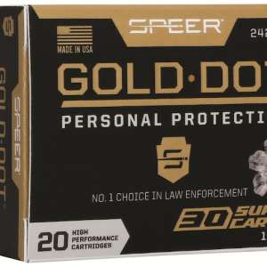 Speer Gold Dot Ammunition 30 Super Carry 115 Grain Bonded Jacketed Hollow Point 500 rounds
