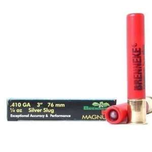 Brenneke USA Magnum Ammunition 410 Bore 3" 1/4 oz Silver Rifled Slug 500 rounds