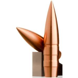 Lehigh Defense Match Solid Bullets 303 Caliber and 7.7mm Japanese (311 Diameter) 180 Grain Solid Copper Boat Tail Lead-Free