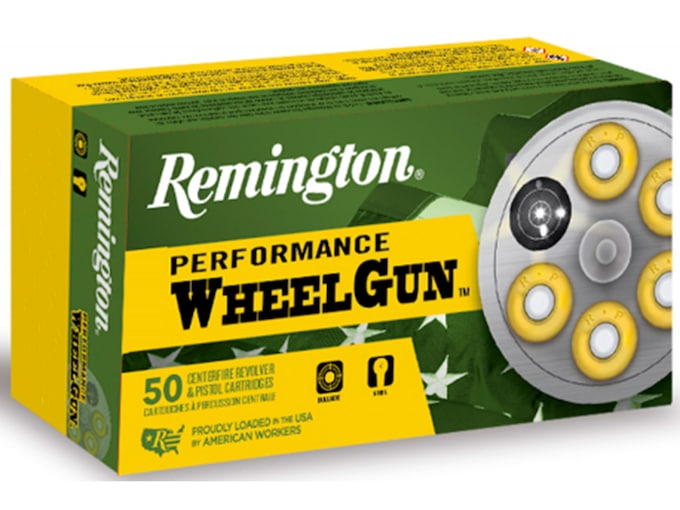 Remington Performance WheelGun Ammunition 38 S&W 146 Grain Lead Round Nose 500 round