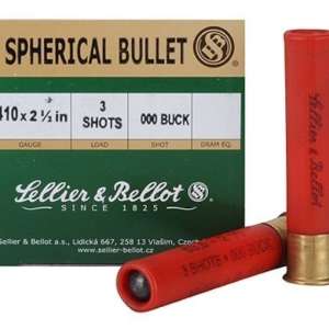 Sellier & Bellot Ammunition 410 Bore 2-1/2" 000 Buckshot 3 Pellets 500 rounds