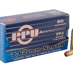 Prvi Partizan Ammunition 7.62mm Russian Nagant (7.62x38mmR) 98 Grain Full Metal Jacket Flat Point 500 round