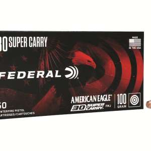 Federal American Eagle Ammunition 30 Super Carry 100 Grain Full Metal Jacket 1000 round