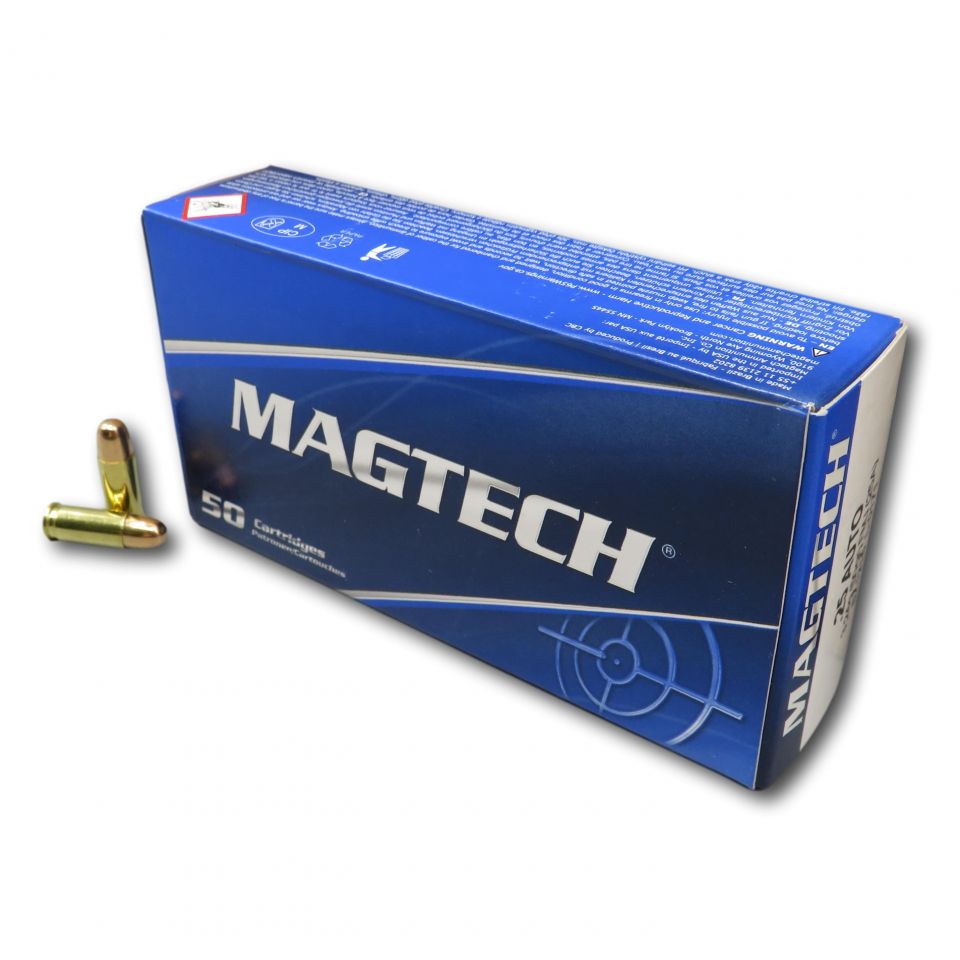 Magtech Ammunition 25 ACP 50 Grain Full Metal Jacket 500 rounds