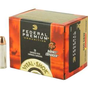 Federal Premium Vital-Shok Ammunition 500 S&W Magnum 275 Grain Barnes XPB Hollow Point Lead-Free 250 rounds