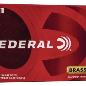 Federal Premium .45 ACP 230 grain Full Metal Jacket (FMJ) Brass Casing Centerfire Pistol Ammunition 500 ROUNDS