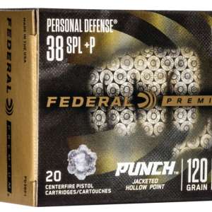 Federal Premium Centerfire Handgun Ammunition .38 Special 120 grain Jacketed Hollow Point Centerfire Pistol Ammunition 500 ROUNDS