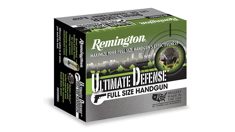 Remington Ultimate Defense Full-Size .38 Special +P 125 Grain Bonded Jacketed Hollow Point Centerfire Pistol Ammunition R28938 Caliber: .38 Special +P, Number of Rounds: 500
