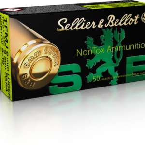 Sellier & Bellot SB9NT Handgun 9mm Luger Non-Tox 115 Gr Full Metal Jacket (FMJ) 500 RDS