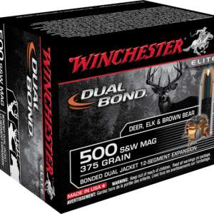 Winchester DUAL BOND HANDGUN .500 S&W Magnum 375 grain Bonded Dual Jacket 250 rounds