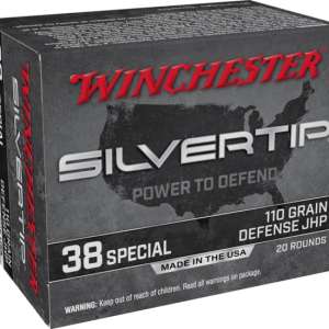 Winchester SUPER-X HANDGUN .38 Special 110 grain Silvertip Jacketed Hollow Point Centerfire Pistol Ammunition 500 RDS