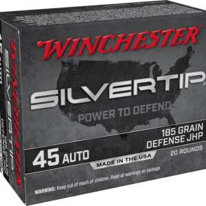 Winchester SUPER-X HANDGUN .45 ACP 185 grain Silvertip Jacketed Hollow Point Centerfire Pistol Ammunition 500 ROUNDS